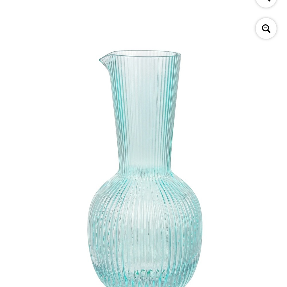 Elle Decor Aqua Glass Carafe - Picture 4 of 5